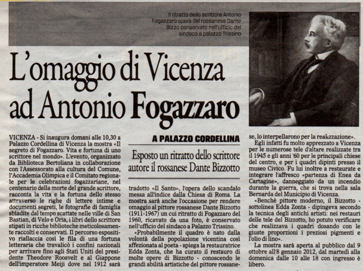 Dante Bizzotto Pittore Di Rossano Veneto Press